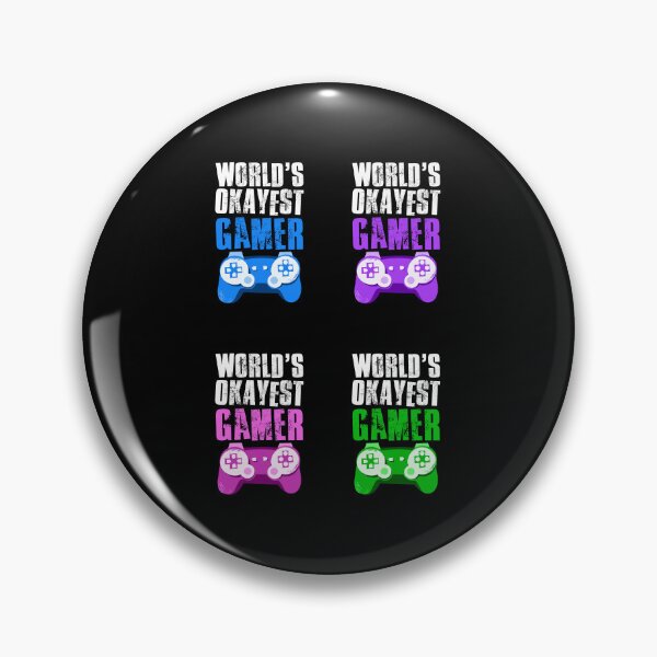 Item preview, Worlds Okayest Gamer, Gamer Gift Idea, Sticker Pack designed and sold by FNStuff.