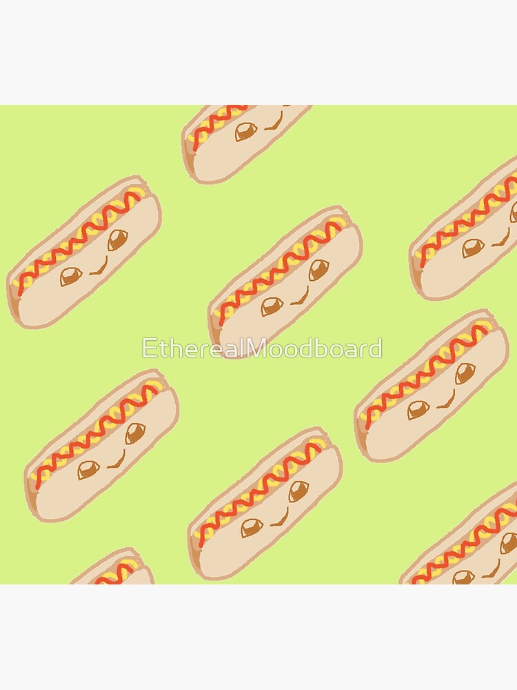 "Smiling Hot Dog Food Art" Poster for Sale by donaghenof Redbubble