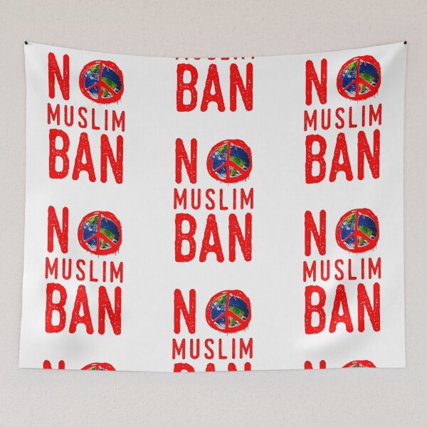 Item preview, Anti-Trump Million Woman March Resist - "No Islam Ban" World peace designed and sold by ETIndustries.