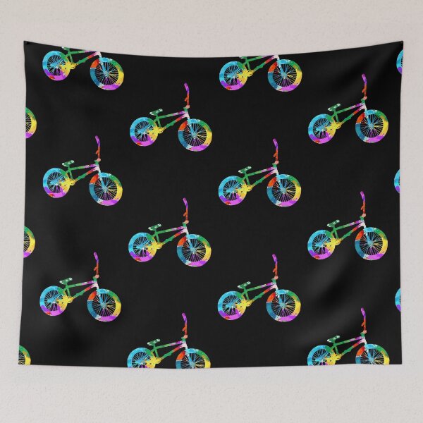 Aperçu de l'œuvre BMX lumineux coloré aquarelle créée et vendue par VickyCloset.