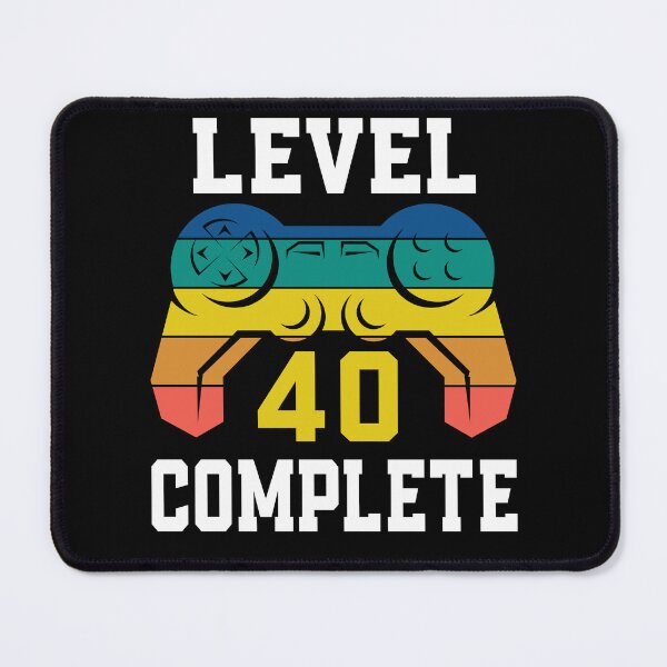 Item preview, Level 40 Complete, Retro Video Gamer 40th Birthday designed and sold by Fabvity.