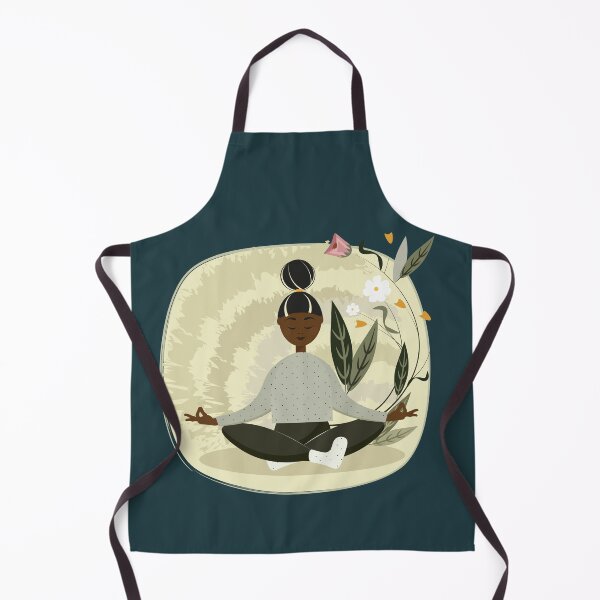 Item preview, Namaste Yoga. Illustration, young girl channels her energy outdoors. designed and sold by Julio2701.