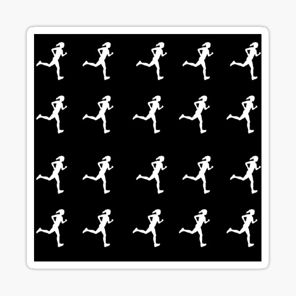 Item preview, Running girl pattern designed and sold by DigitalArtTrend.