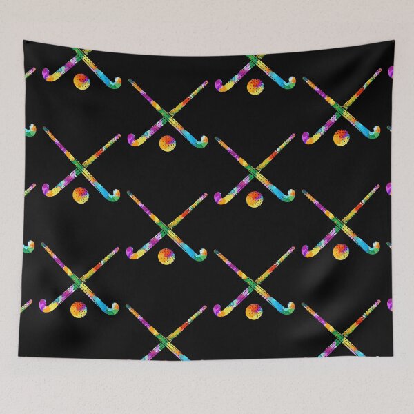 Item preview, Watercolor colorful bright Field Hockey designed and sold by VickyCloset.