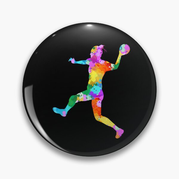 Artikelvorschau, Aquarell bunter heller Handball entworfen und verkauft von VickyCloset.