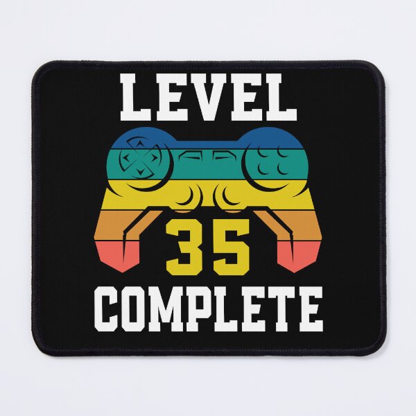 Item preview, Level 35 Complete, Retro Video Gamer 35th Birthday designed and sold by Fabvity.