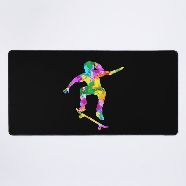 Item preview, Watercolor colorful bright Skateboarding designed and sold by VickyCloset.