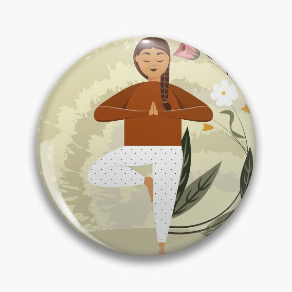 Item preview, Namaste Yoga. Illustration, young girl channels her energy with nature. designed and sold by Julio2701.