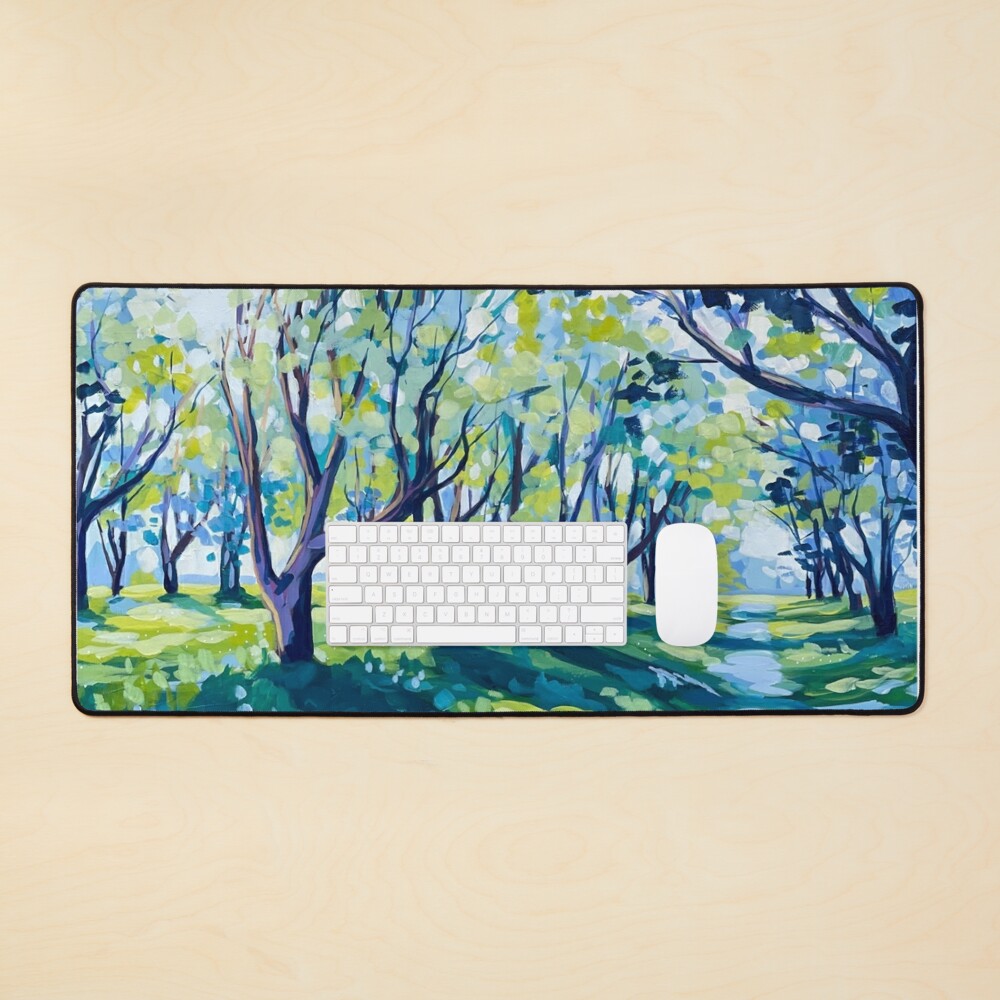 Spring Plum Trees Mouse Pad