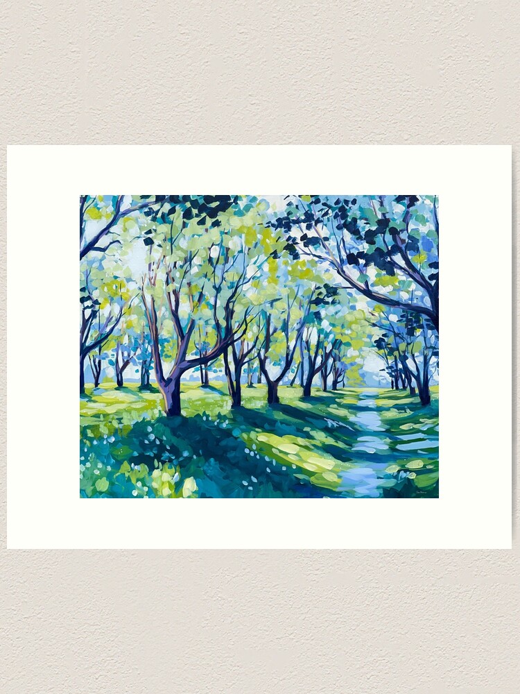 Alternate view of Spring Plum Trees Art Print