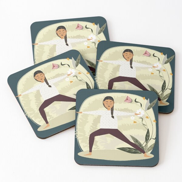 Item preview, Namaste Yoga. Illustration, girl channels her yoga energy outdoors. designed and sold by Julio2701.