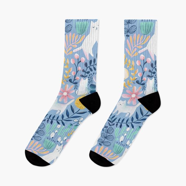 Item preview, White Cats Floral  designed and sold by Mnightsa.