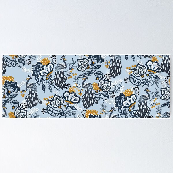 Item preview, Vintage Peacock Floral  designed and sold by Mnightsa.