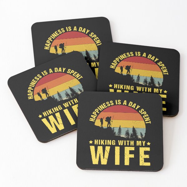 Item preview, Copy of Happiness Is A Day Spent Hiking With My Wife designed and sold by amishacreates.