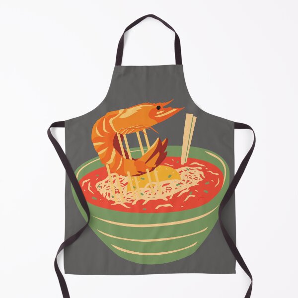Item preview, Prawn Noodles, in the Big Prawn range of designs designed and sold by Container of Dreams.