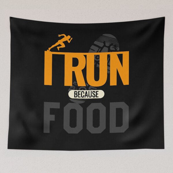 Item preview, I Run Because Food designed and sold by VictorL Designs.