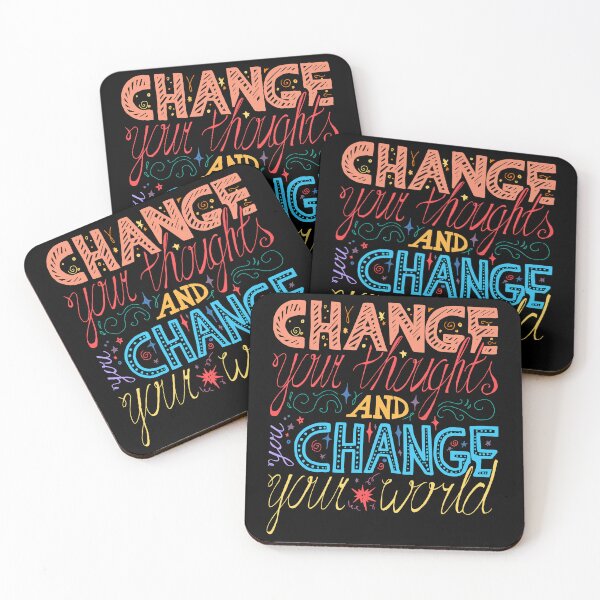 Item preview, Change Your Thoughts and You Change Your World Best Selling Motivational Quote designed and sold by KawaiiTops.