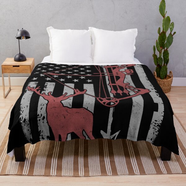 Item preview, Vintage American flag Deer Hunting designed and sold by Mnightsa.
