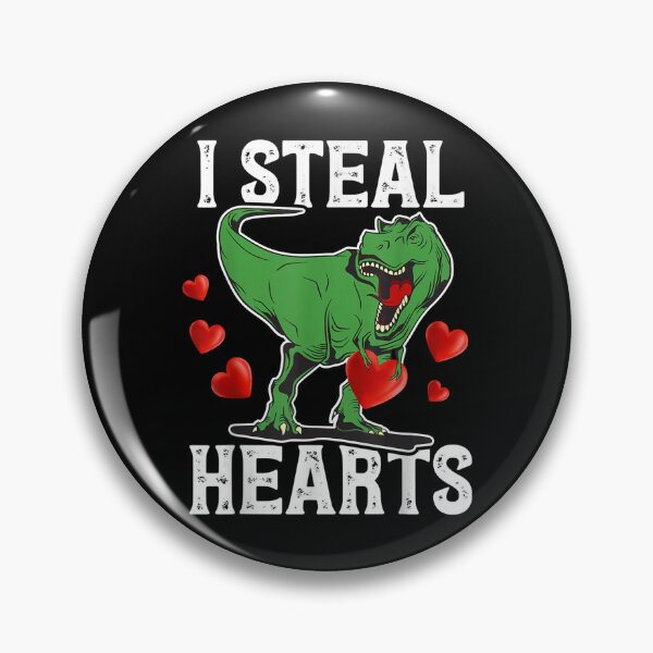 Item preview, I Steal Hearts Dinosaur Funny Valentines Day  designed and sold by bessiey23.