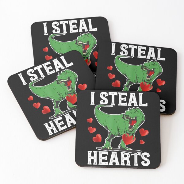 Item preview, I Steal Hearts Dinosaur Funny Valentines Day  designed and sold by bessiey23.