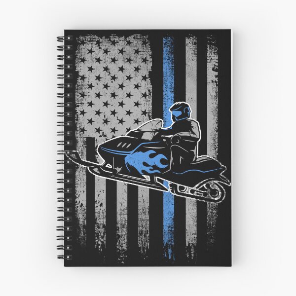 Item preview, Vintage American flag Snowmobile Blue designed and sold by Mnightsa.