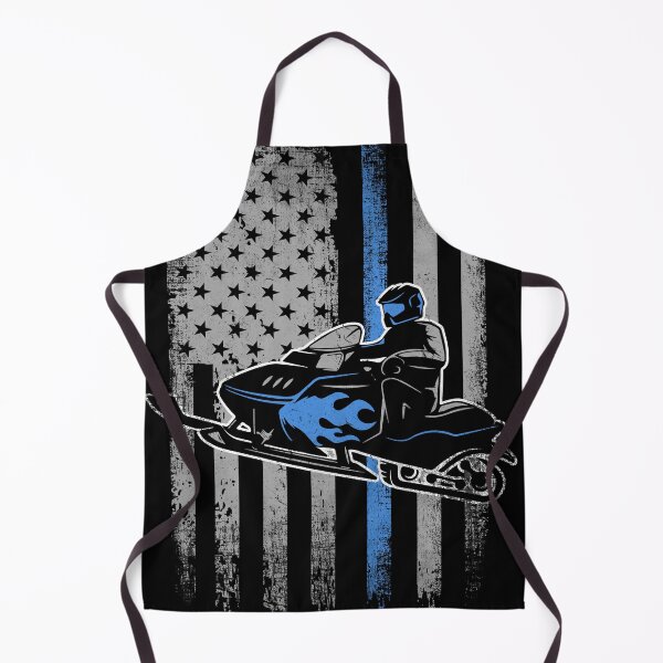 Item preview, Vintage American flag Snowmobile Blue designed and sold by Mnightsa.