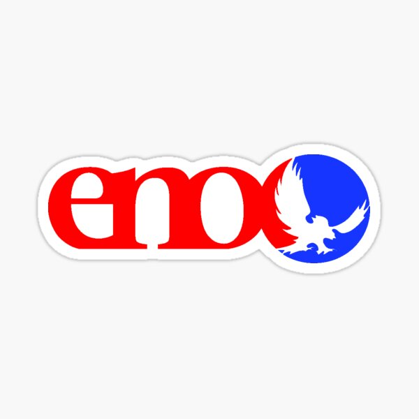 Red Blue Eno Sticker