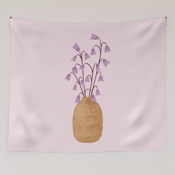 Item preview, Purple Harebells Vase designed and sold by RebeccaFlaherty.