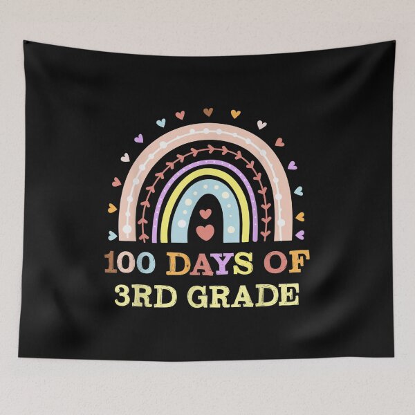 Item preview, Funny 100 Days Smarter 100th Day Of 3rd Grade Boho Rainbow  designed and sold by bessiey23.