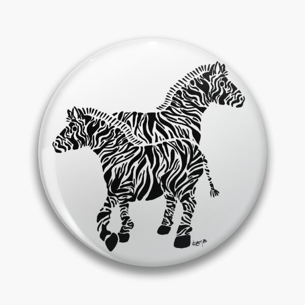 Item preview, Zebras in b/w designed and sold by kbackesneu.