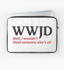 WWJD, Oil Laptop Sleeve