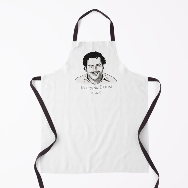 Item preview, In crypto I trust pablo Escoba, cartel saying designed and sold by Shmuk.