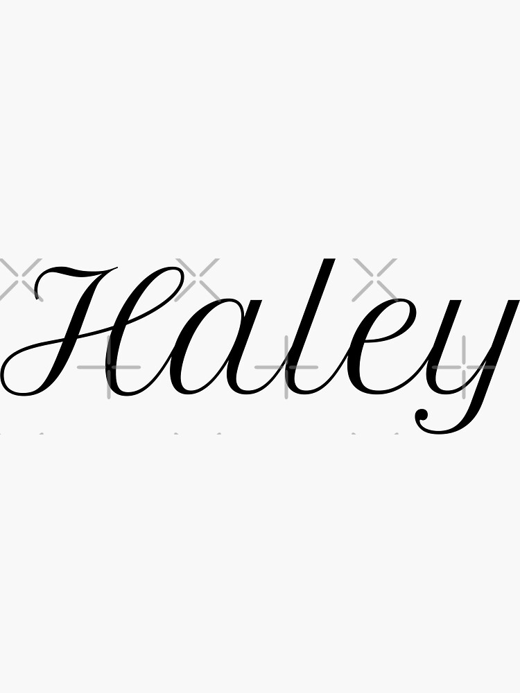 Sticker for Sale avec l uvre Haley de l artiste JuliesDesigns