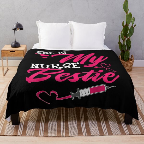 Item preview, She Is My Nurse Bestie Cute Stethoscope Heart Needle  designed and sold by bessiey23.