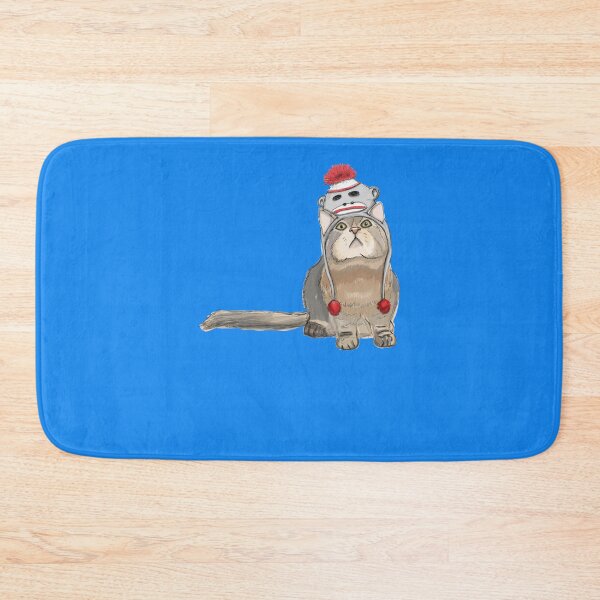 Item preview, Sock monkey hat cat Sticker designed and sold by BlancaDelao.