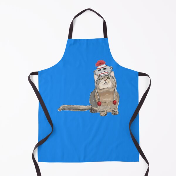 Item preview, Sock monkey hat cat Sticker designed and sold by BlancaDelao.
