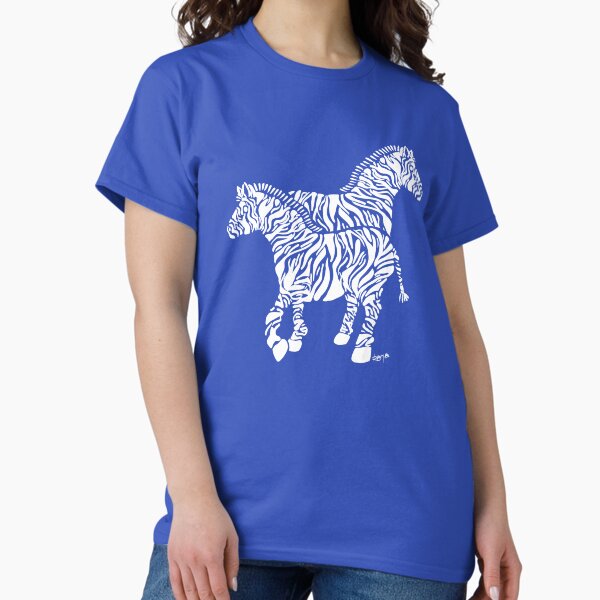 Zebras in white Classic T-Shirt