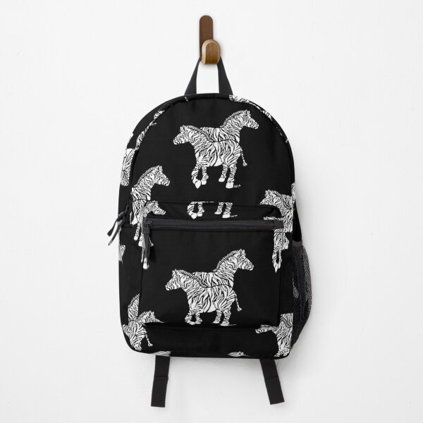 Zebras in white Backpack