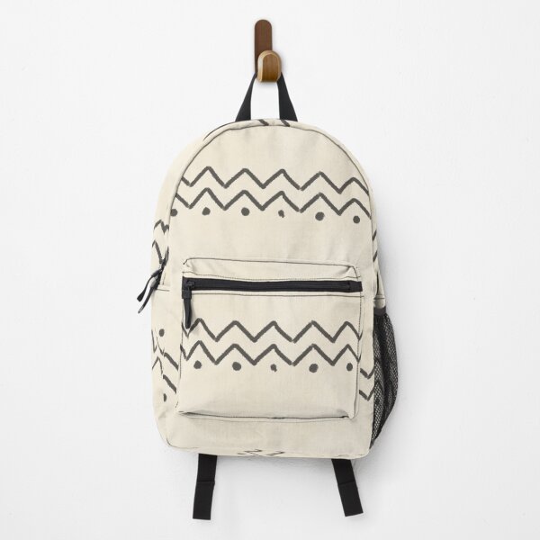 Item preview, Minimal Zigzag Border Pattern on Earth Tone designed and sold by ArtforDailyLife.