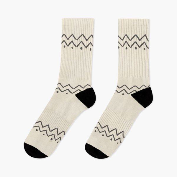 Item preview, Minimal Zigzag Border Pattern on Earth Tone designed and sold by ArtforDailyLife.