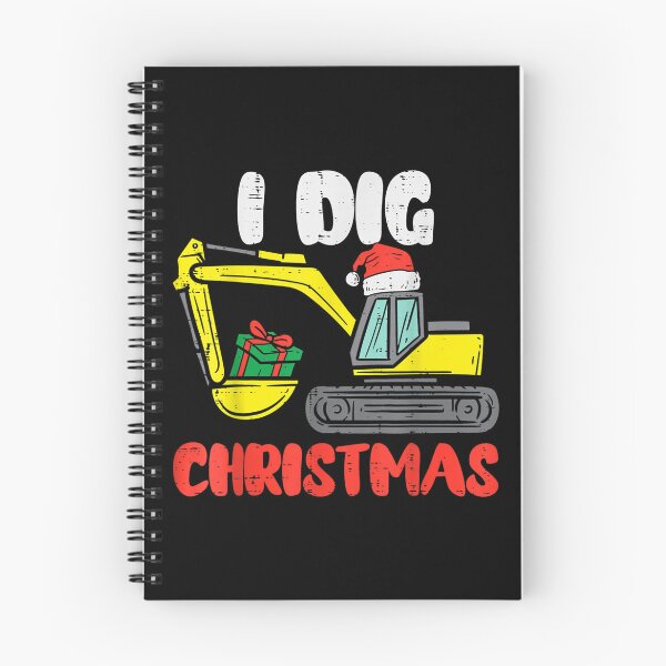 Item preview, Kids I Dig Christmas Excavator Xmas Pjs Toddler  designed and sold by bessiey23.