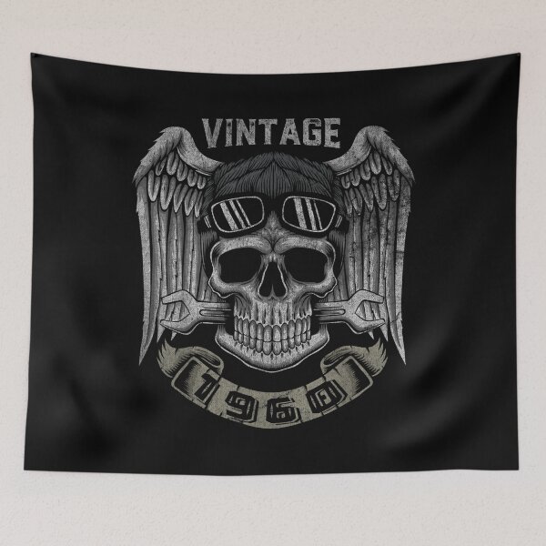 Item preview, Vintage 1960 62th Birthday 62 Years Old Biker Gift  designed and sold by cysandy.