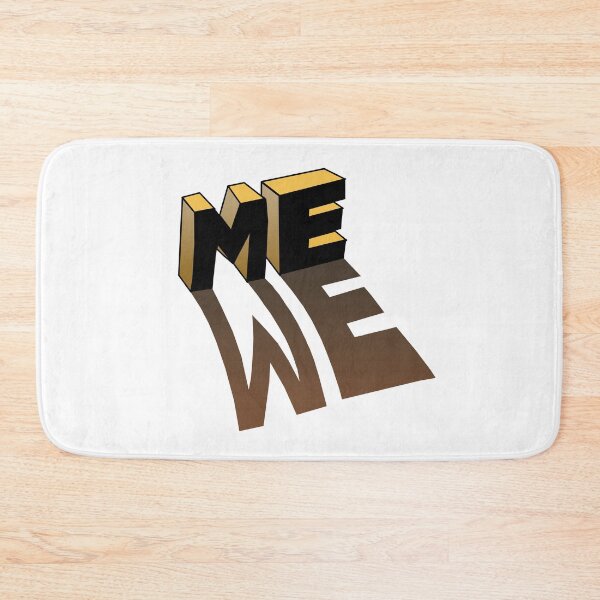 Item preview, Me -> We - Shadow Ambigram! designed and sold by Pablo Carlos Budassi.