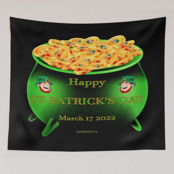 Item preview, Pot Of Gold Happy St- Patrick's Day March 17 2022 designed and sold by Jacklyn G.  Jones.