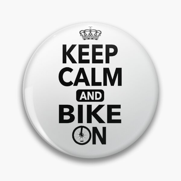 Item preview, Keep Calm And Bike On Funny Quotes designed and sold by JooArtPrints  ★★★★★.