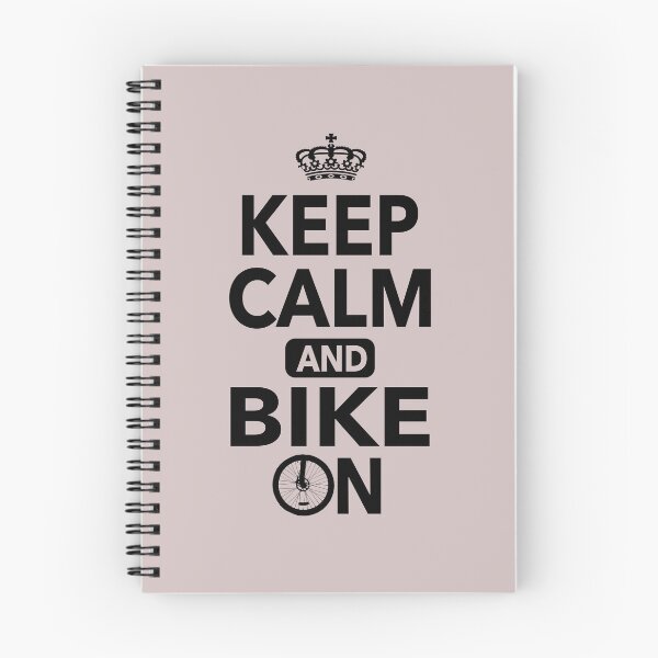 Item preview, Keep Calm And Bike On Funny Quotes designed and sold by JooArtPrints  ★★★★★.
