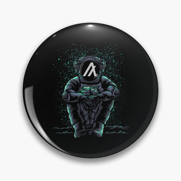 Artikelvorschau, Astronaut sitzt Algorand ALGO Coin Krypto-Token-Handel Blockchain Wallet entworfen und verkauft von EarlineCormier.