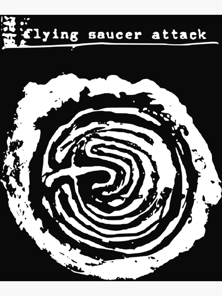 "flying saucer attack" Poster for Sale by Musclecosplay Redbubble