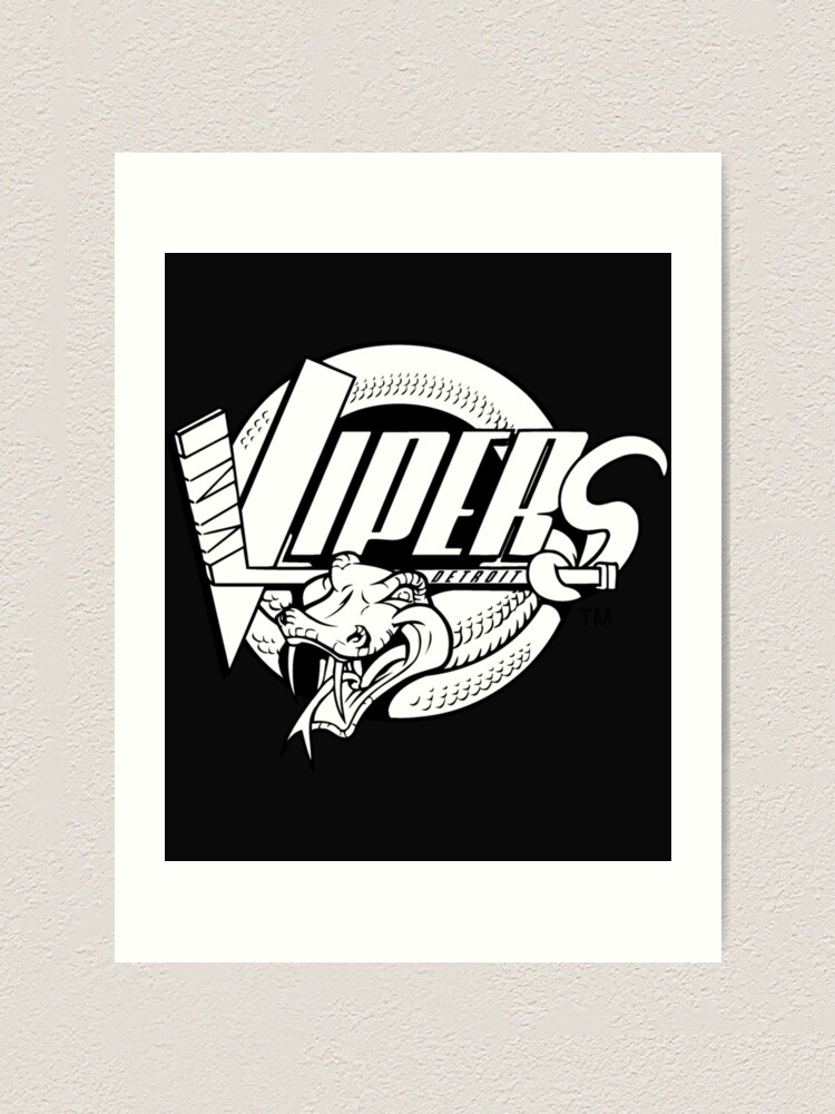 "Detroit Vipers Michigan 90s Retro Hockey Team " Art Print for Sale by