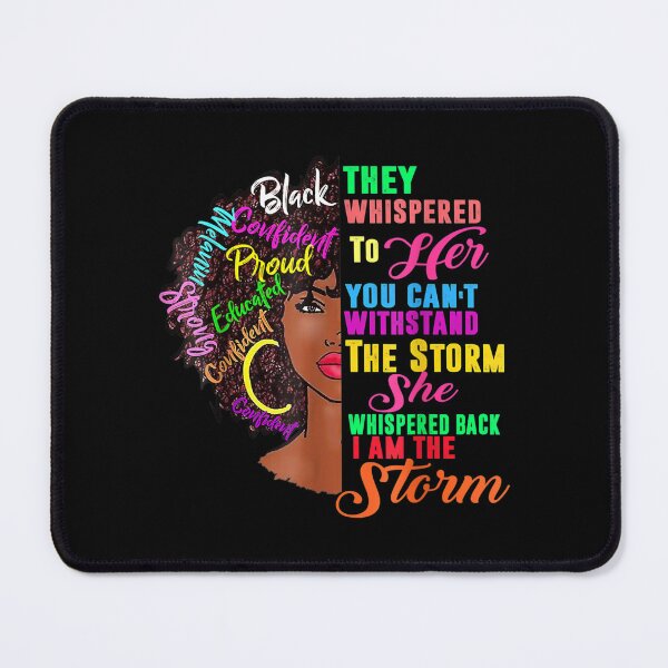 Item preview, Black History Month African Woman Afro I Am The Storm designed and sold by cysandy.